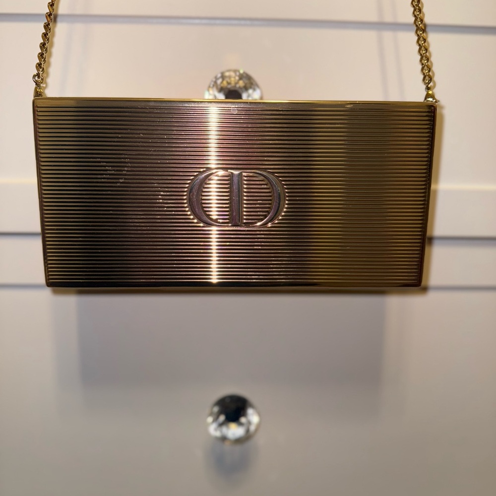 Gold Christian Dior Clutch